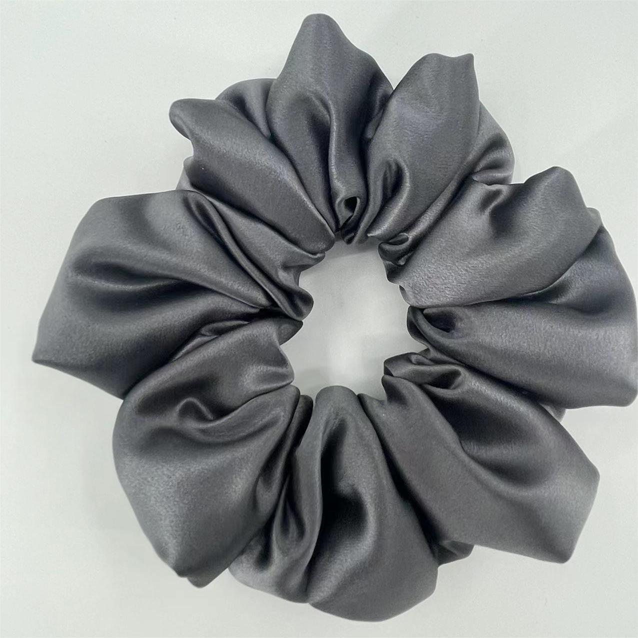 22 momme silk large intestine hair ring pillow hair ring cloud hair ring mulberry silk (down cotton filling)
