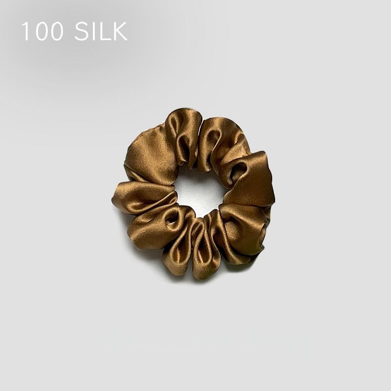 30 Momme heavy silk large intestine hair band, bun head, ponytail, no damage to hair, 100% mulberry silk hair band, hair band, hair accessories